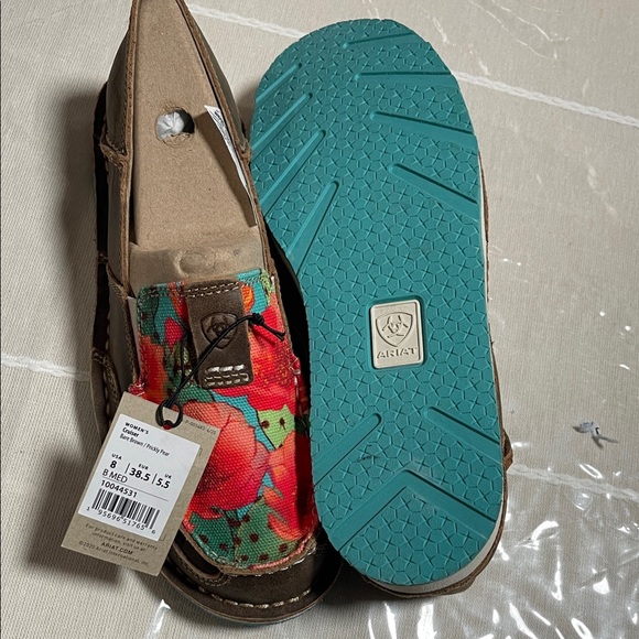 Ariat Women's Floral Brown Loafers - Picture 7 of 7